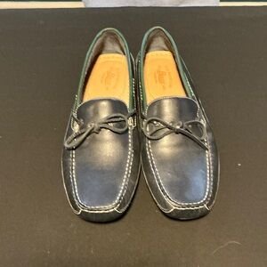 Lands' End Men's Classic Black Leather Loafers